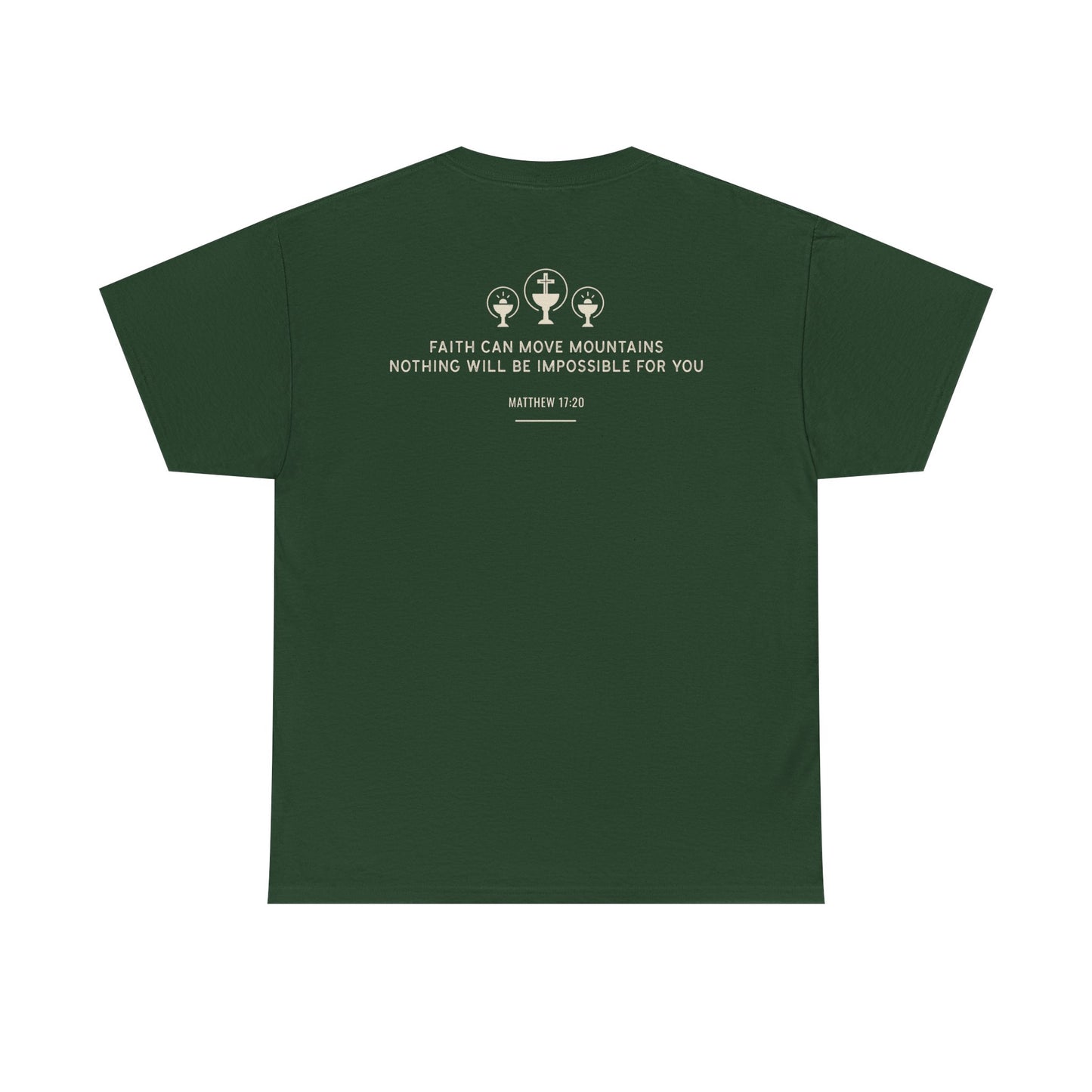 Faithful Unisex Tee, Inspirational Religious Quote, Bible Verse Men's Women's Shirt, Motivational Christian Apparel, Religious Graphic Tee,