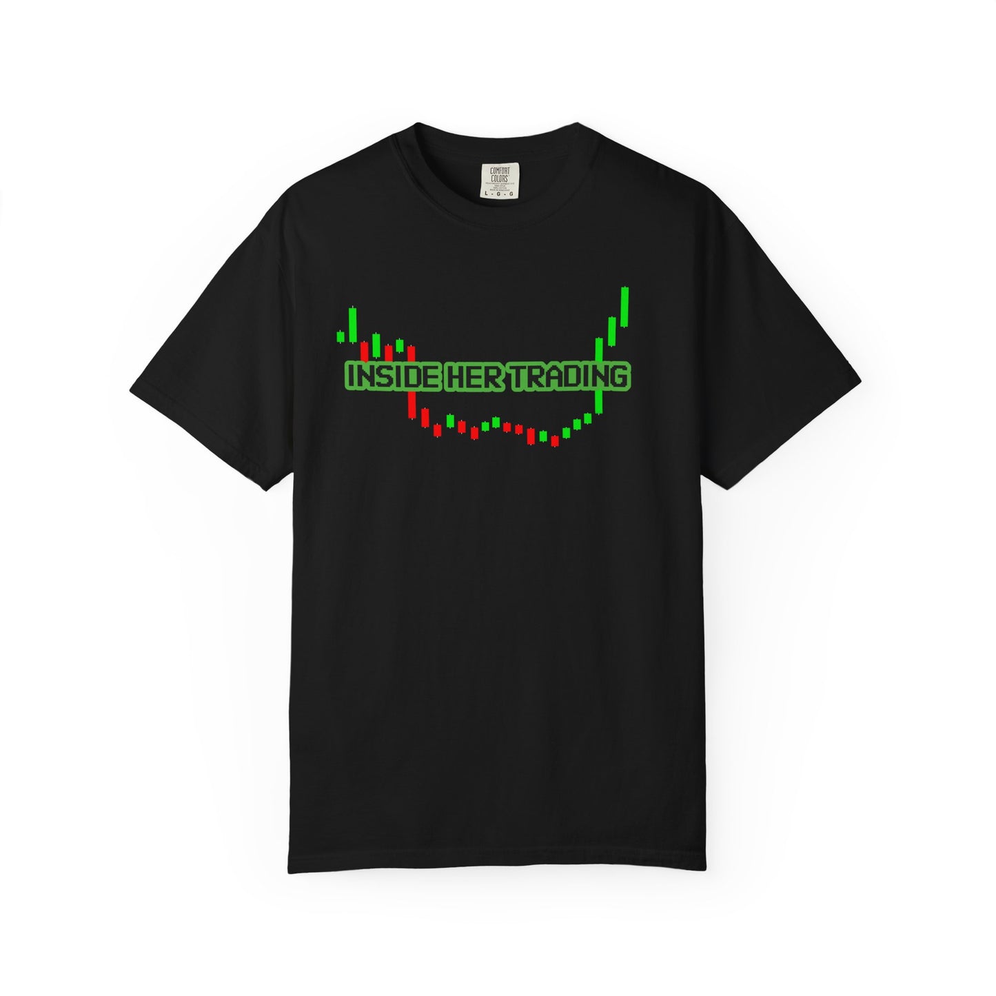 Funny Quote Insider Her Trading Unisex Garment-Dyed T-shirt for Boyfriend Gift, Crypto Graph Tee, Finance Shirt, Stock Market Top, Day