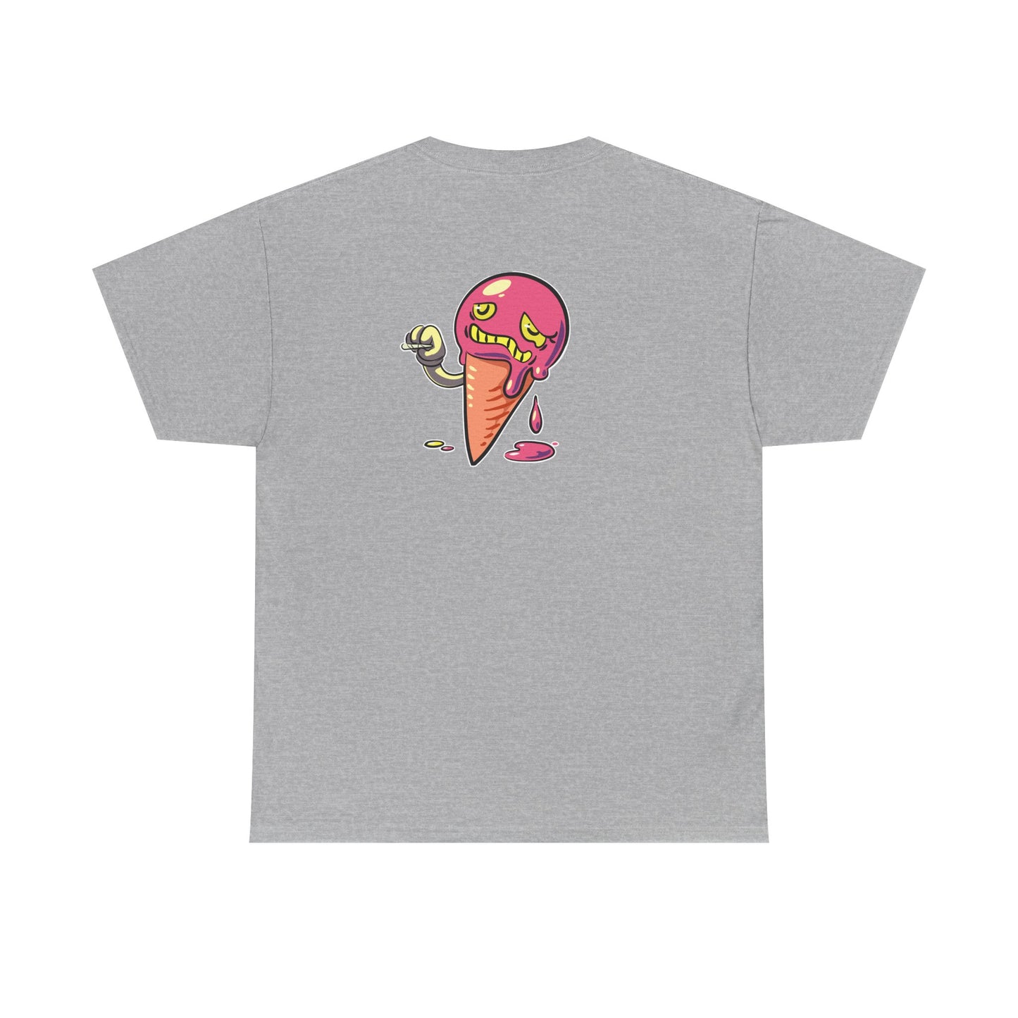 The Driplomat Ice Cream Tee, Fun Unisex Heavy Cotton T-Shirt, Cute Dessert Top, Quirky Apparel, Gift for Ice Cream Lovers