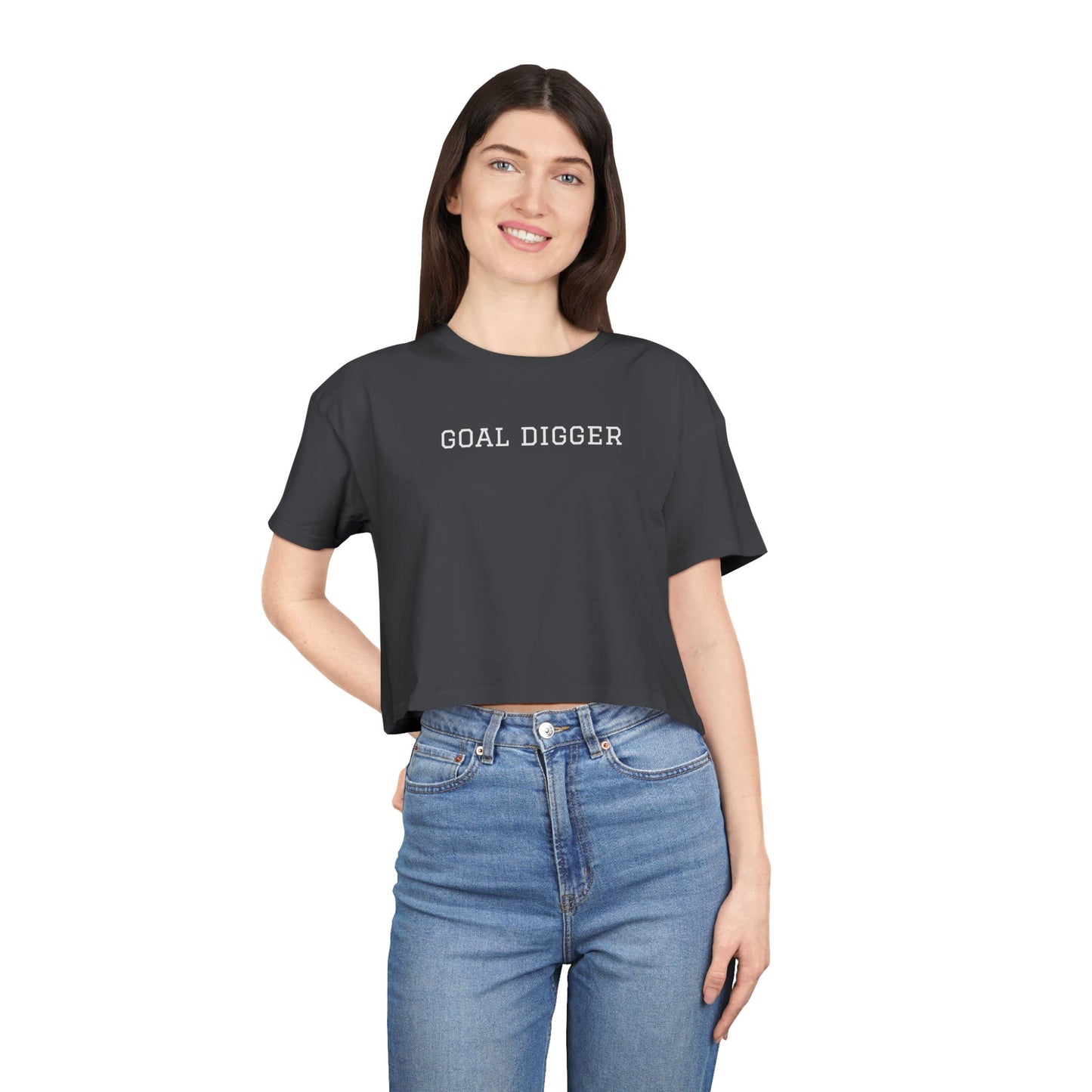 Trendy Women's Crop Tee for Casual Style, Summer Top, Streetwear, Gift for Her, Everyday Wear