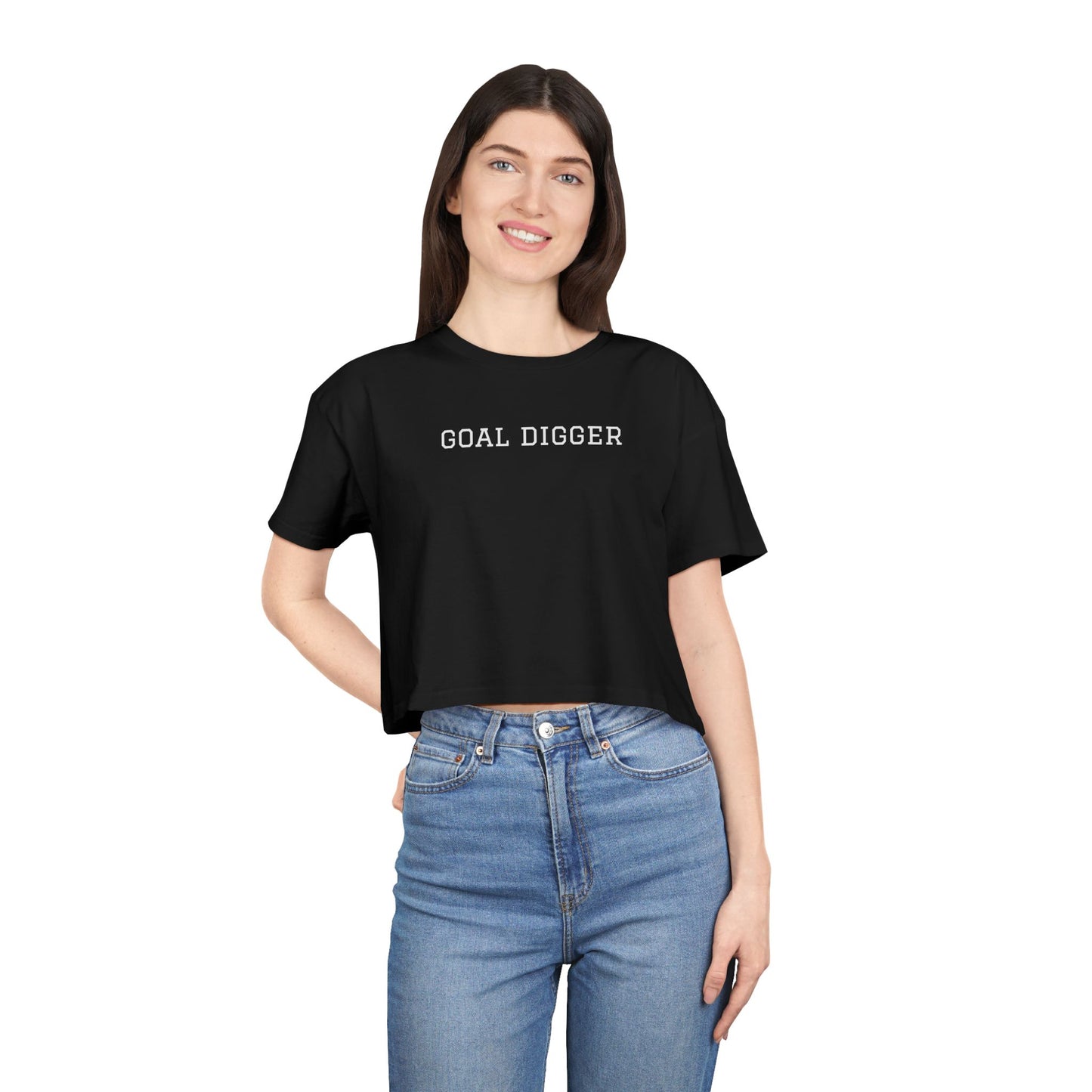 Trendy Women's Crop Tee for Casual Style, Summer Top, Streetwear, Gift for Her, Everyday Wear