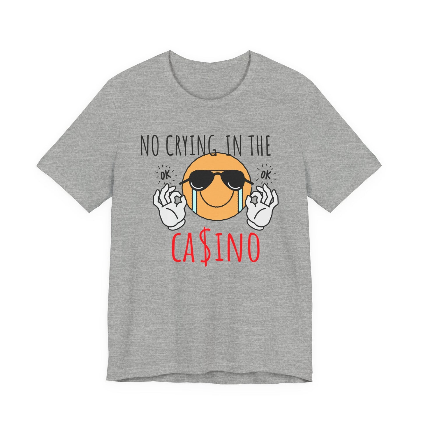 Casino Vibes Tee - No Crying in the Casino, Funny Graphic T-Shirt for Gamblers, Gift for Casino Lovers, Game Night Apparel, Unisex [...]