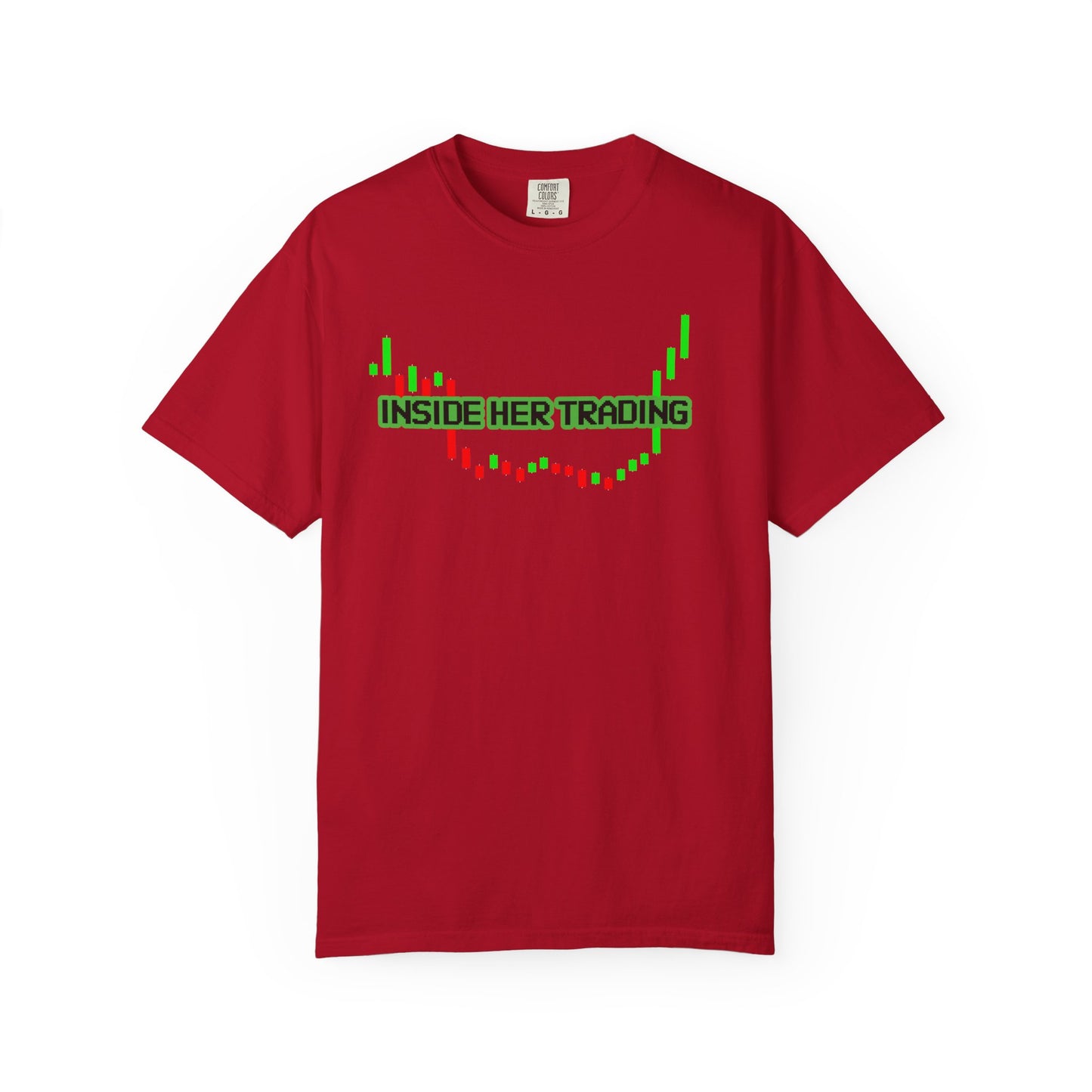 Funny Quote Insider Her Trading Unisex Garment-Dyed T-shirt for Boyfriend Gift, Crypto Graph Tee, Finance Shirt, Stock Market Top, Day