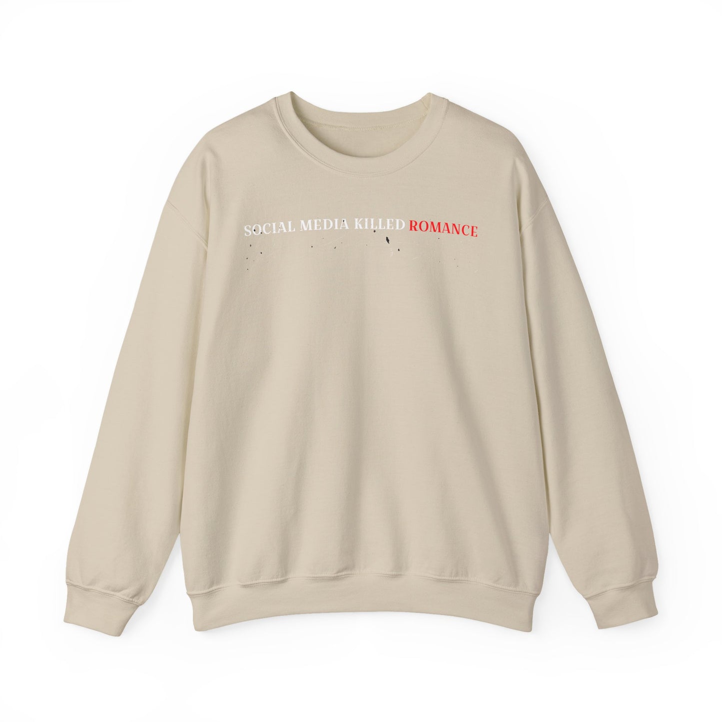 Romantic Heart Sweatshirt - Unisex Cozy Crewneck for Valentine's Day, Gift for Couples, Love, Casual Chic Style, Seasonal Comfort