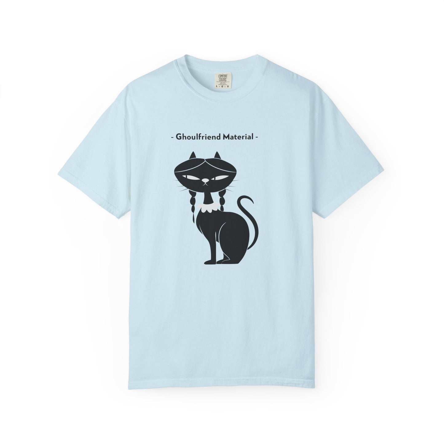 Ghouli-friend Material Cat T-Shirt, Unisex Horror Tee, Cute Cat Lover Gift, Halloween Apparel, Spooky Graphic Shirt
