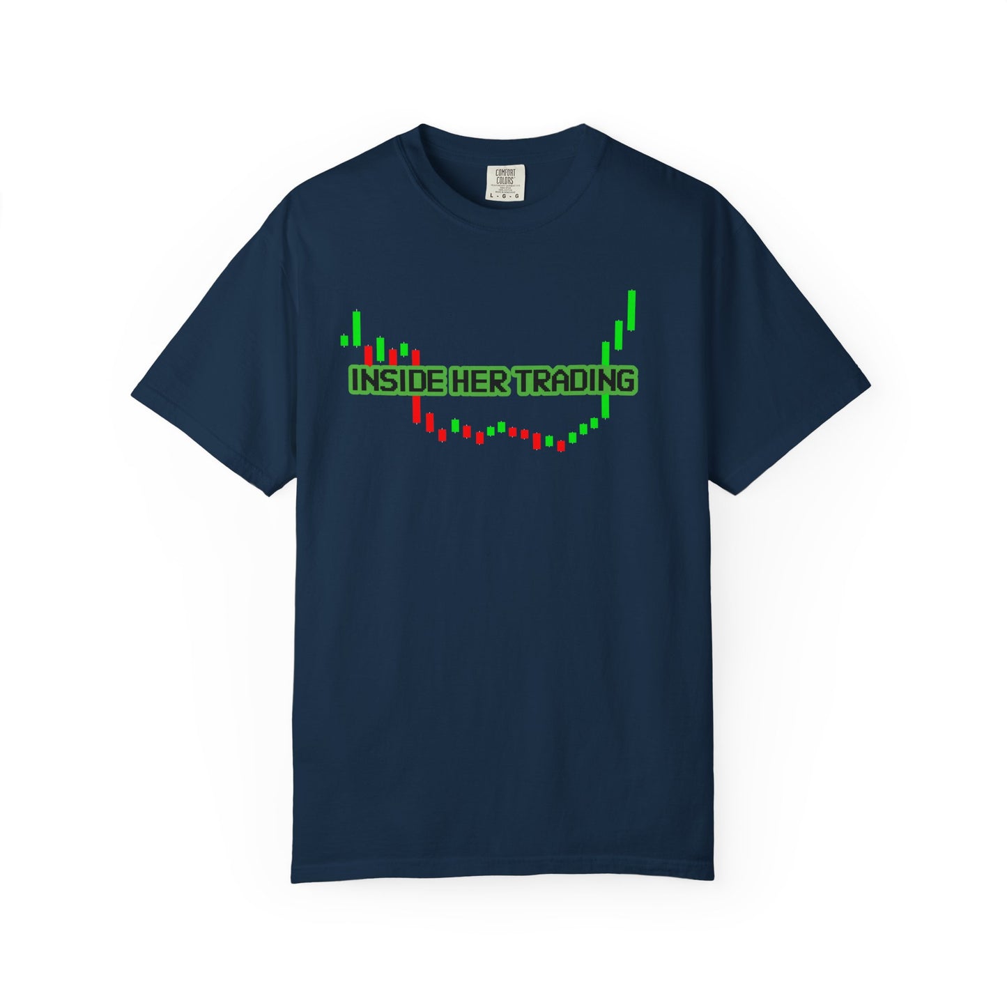 Funny Quote Insider Her Trading Unisex Garment-Dyed T-shirt for Boyfriend Gift, Crypto Graph Tee, Finance Shirt, Stock Market Top, Day