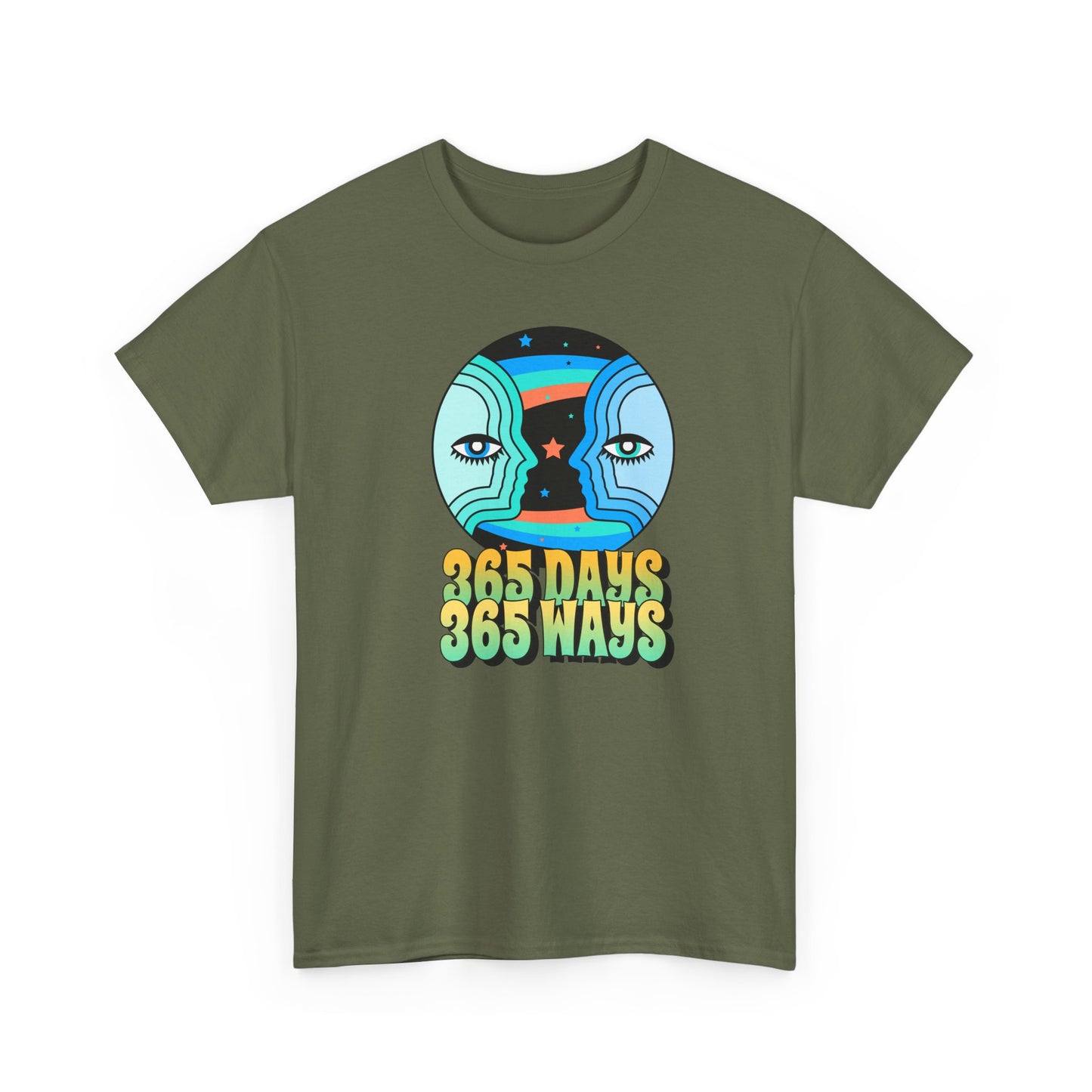 Retro Graphic Tee, Inspirational Quote Shirt, Unisex Cotton Tshirt, 365 Days 365 Ways, Gift for Him Her, Vintage Graphic Tee, Motivational