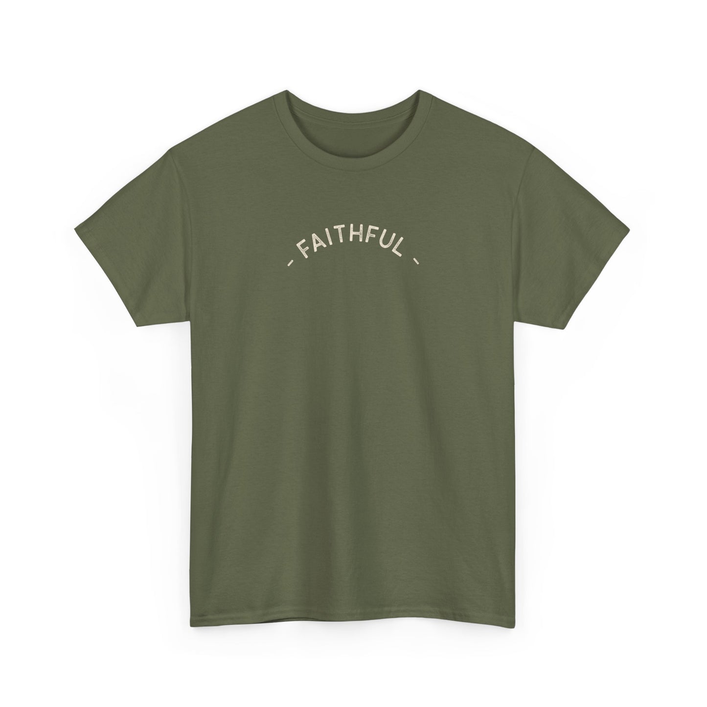 Faithful Unisex Tee, Inspirational Religious Quote, Bible Verse Men's Women's Shirt, Motivational Christian Apparel, Religious Graphic Tee,
