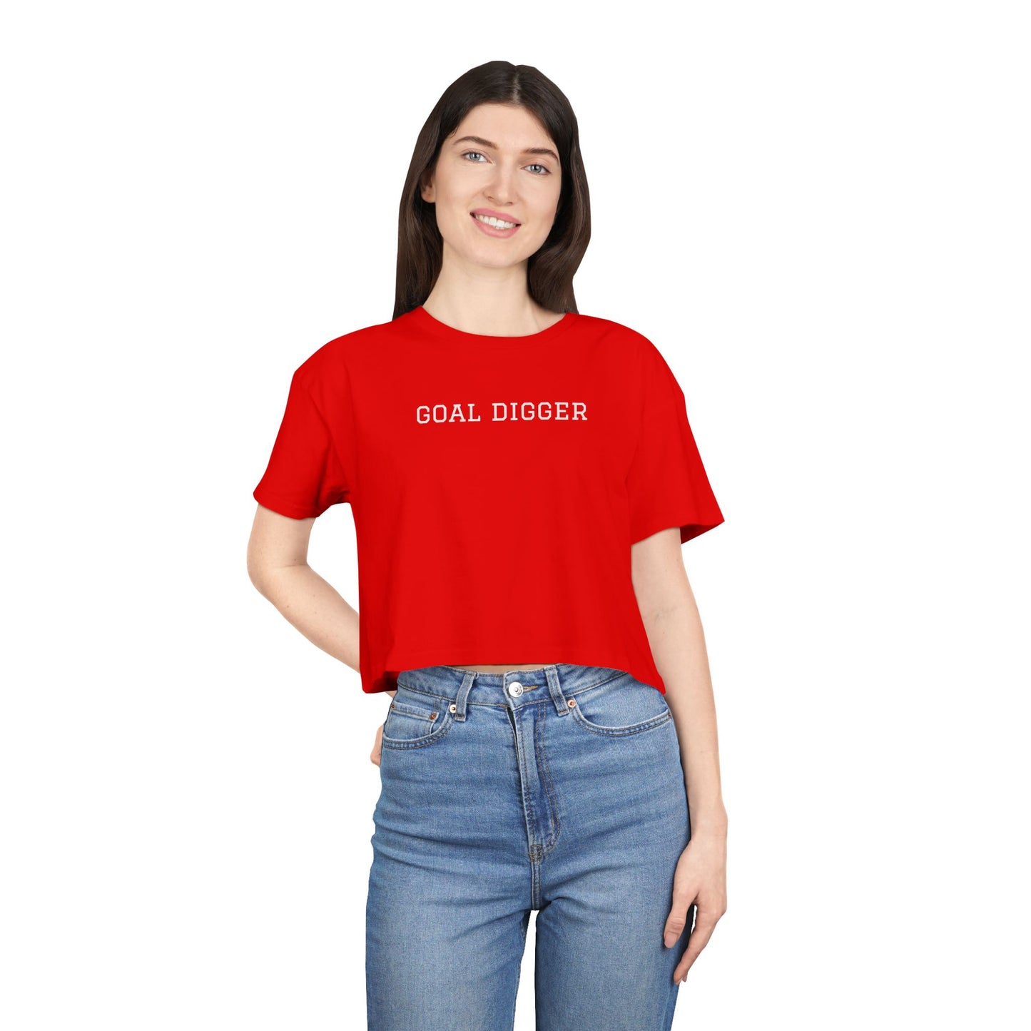 Trendy Women's Crop Tee for Casual Style, Summer Top, Streetwear, Gift for Her, Everyday Wear