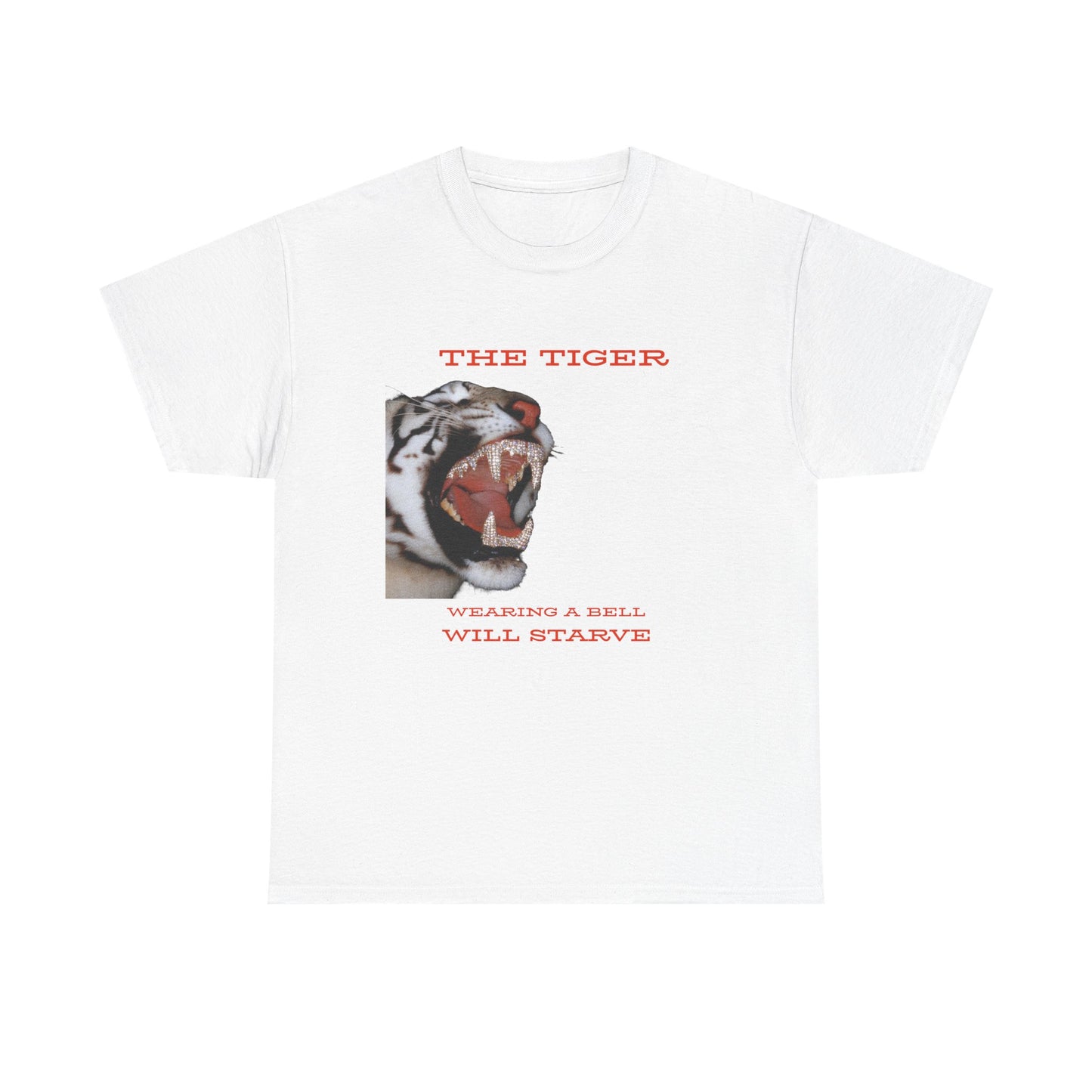 Bold Tiger Graphic Tee for Animal Lovers, Unique Gift for Birthdays, Casual Style, Statement Shirt, Festival Apparel