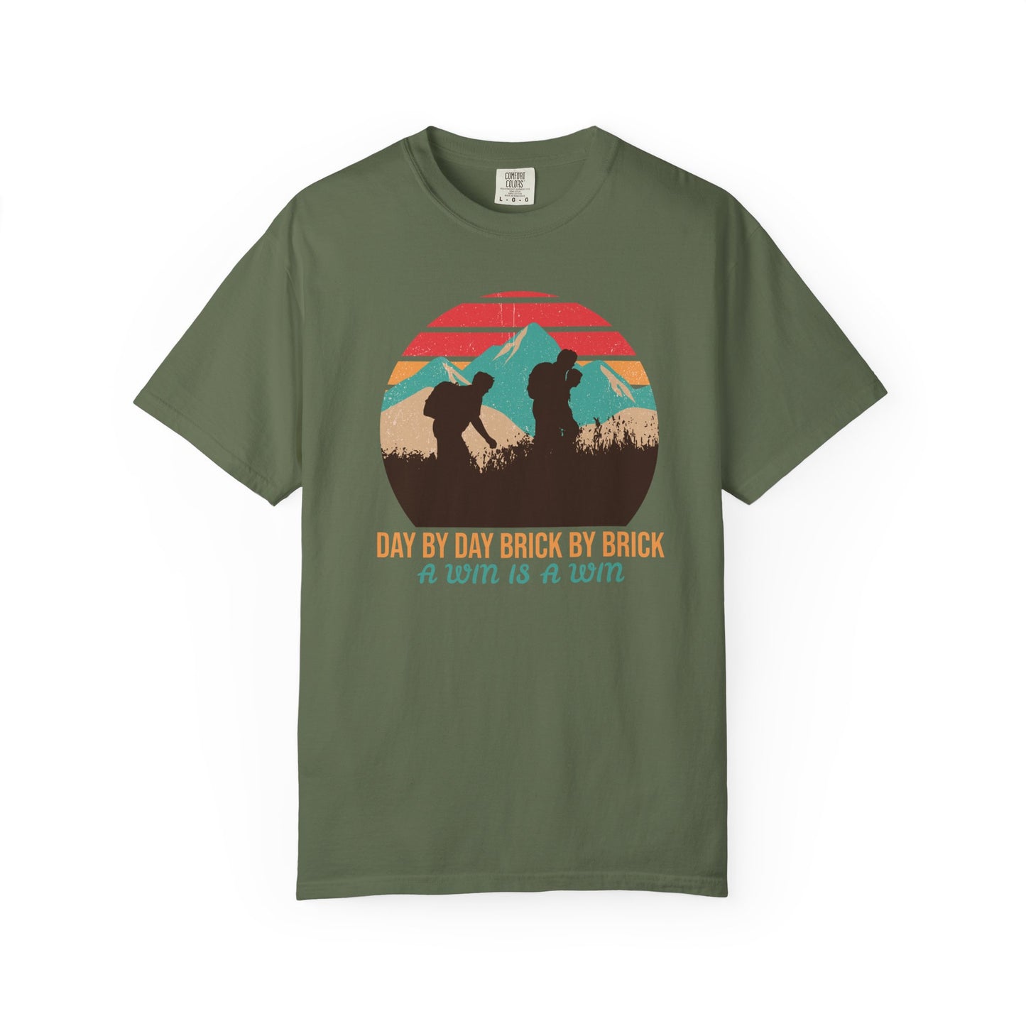 Day by Day, Brick by Brick, a Win Is a Win Motivational TeeCasual Wear, Gift for Him/Her, Summer Essential, Fitness Apparel